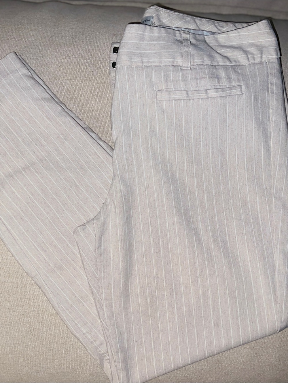 Van Heusen Light Gray Pinstripe Dress Pants
